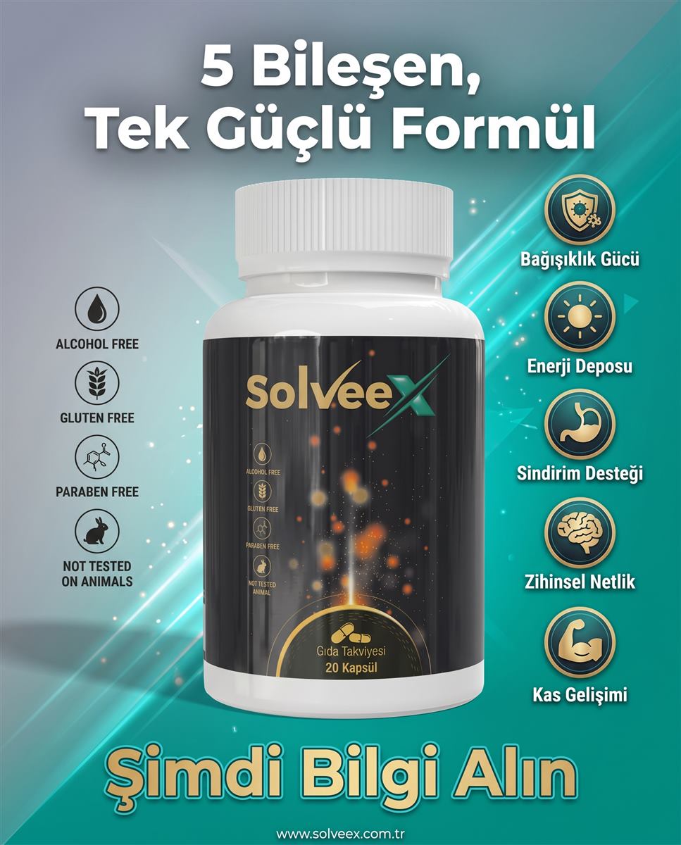 Solveex bitkisel kapsüller — dengeli yaşam